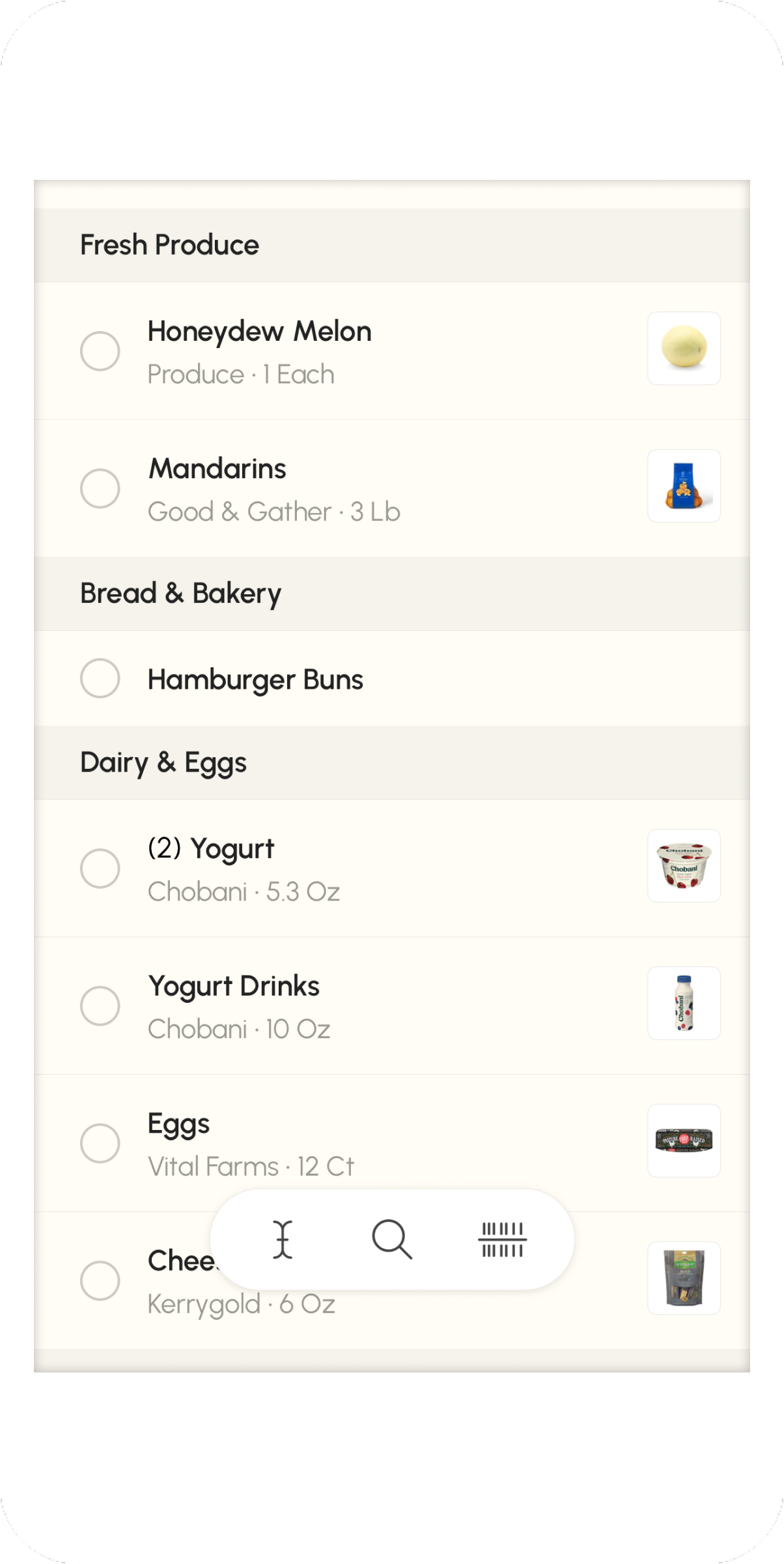 Grocery Buddy phone app